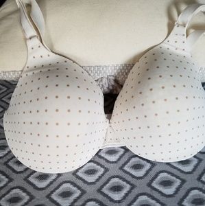 Warners underwire polka dot bra
